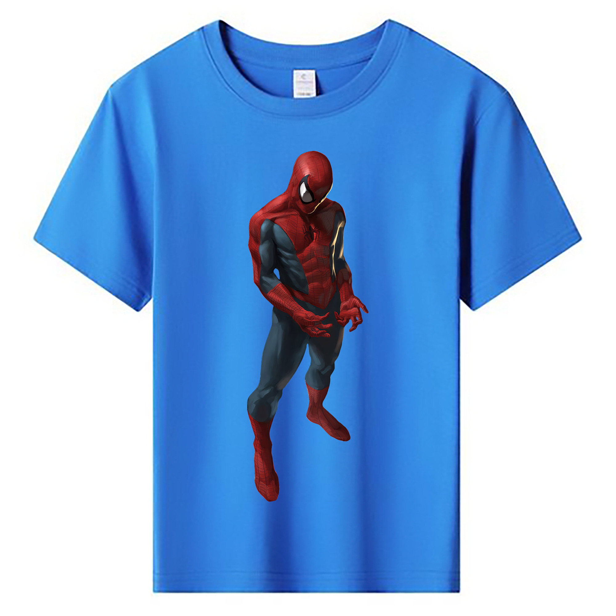 （画像用） Spider Man スパイダーマン 綿100％キッズTシャツ（フロントプリント）